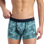 Men Super Combed Cotton Elastane Stretch Printed Trunk with Ultrasoft Waistband_(Prints May Vary)