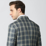 Men Checkered Single Breasted Casual Blazer