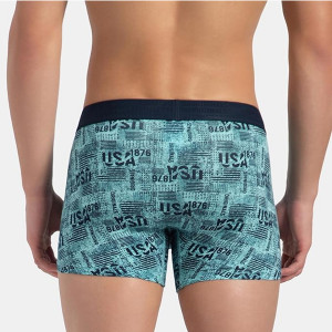 Men Super Combed Cotton Elastane Stretch Printed Trunk with Ultrasoft Waistband_(Prints May Vary)