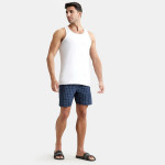Men's Super Combed Cotton Round Neck Sleeveless Vest with Extended Length for Easy Tuck