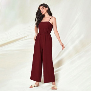 Women's Jumpsuit Co-ord Set | Soft Breathable Feel | Comfortable Fit with Easy Movement | Stylish One-Piece Outfit Design |