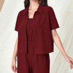 Women's Jumpsuit Co-ord Set | Soft Breathable Feel | Comfortable Fit with Easy Movement | Stylish One-Piece Outfit Design |
