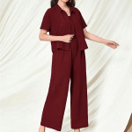 Women's Jumpsuit Co-ord Set | Soft Breathable Feel | Comfortable Fit with Easy Movement | Stylish One-Piece Outfit Design |